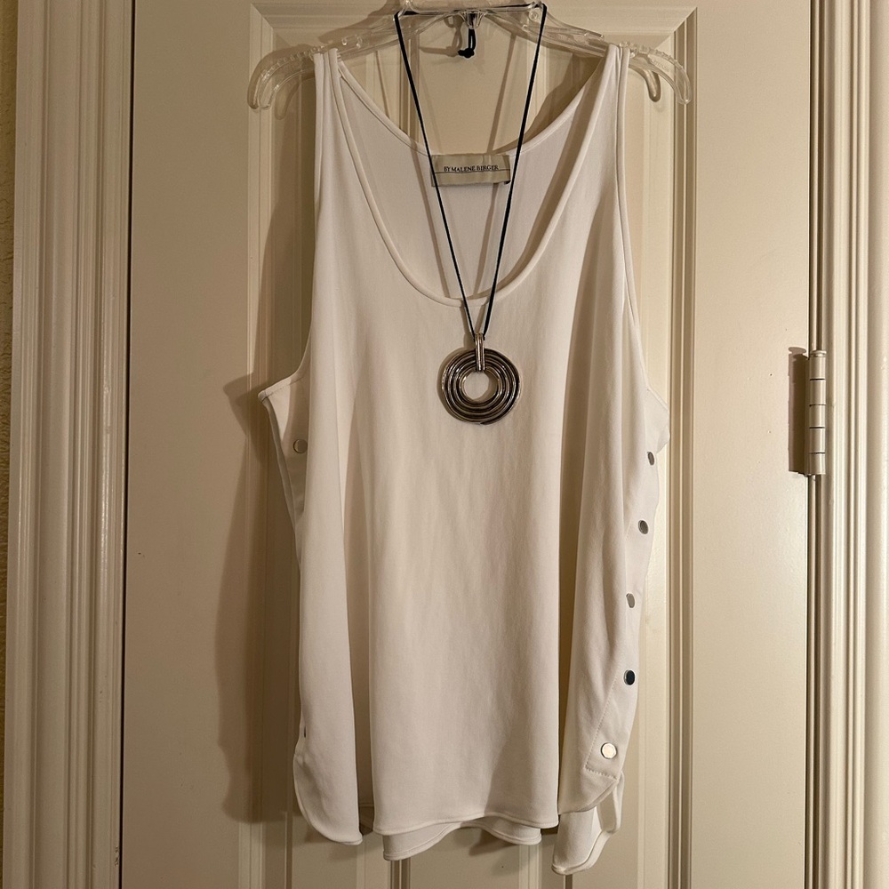 By Malene Birger White Tank Top